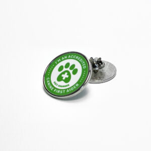 'Accredited Canine First Aider' Official Lapel Pin Badge